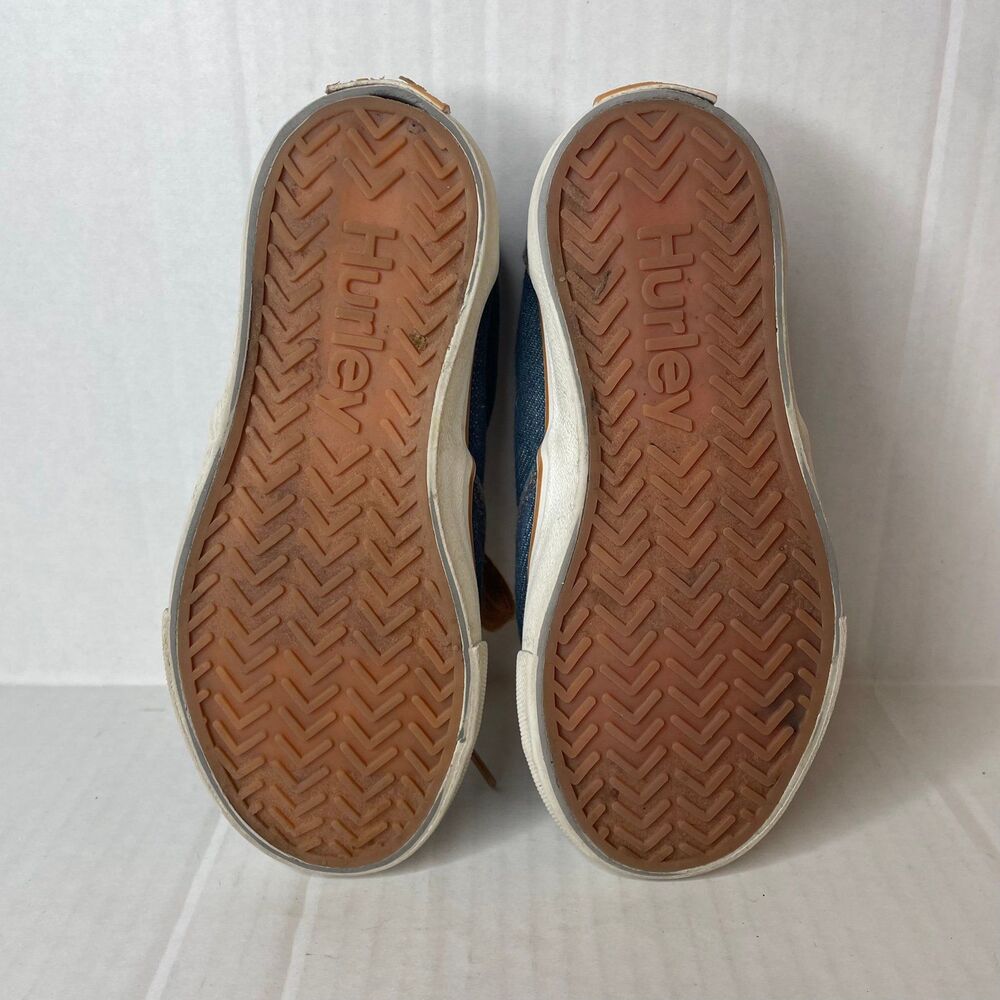 Hurley Little Kids Blue Denim Jean Lace Up Shoes Size 12 - Picture 8 of 9